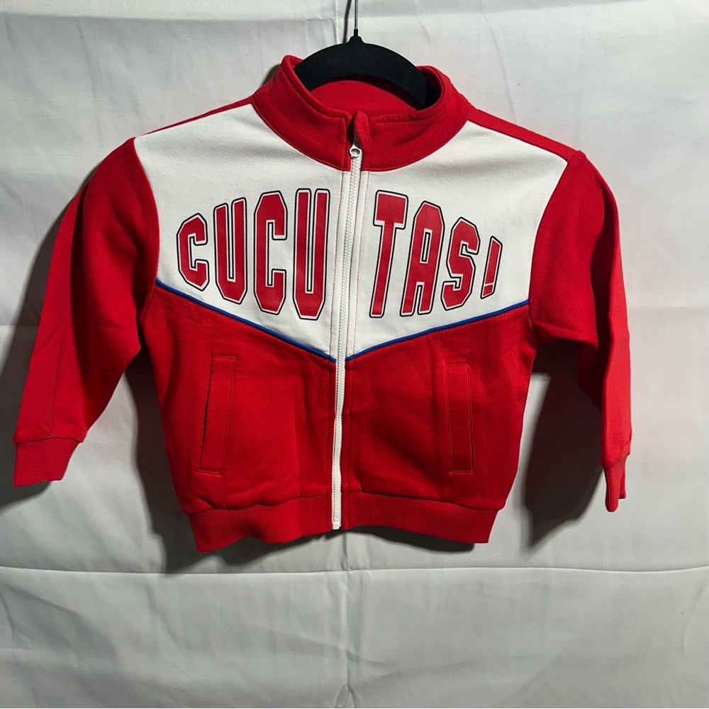 YoungLA Women’s Cropped Red Zip-Up Jacket Size Small